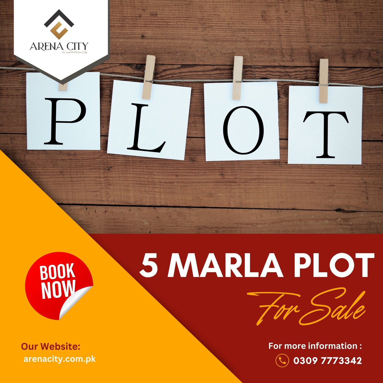 5 Marla residential plot In Arena City